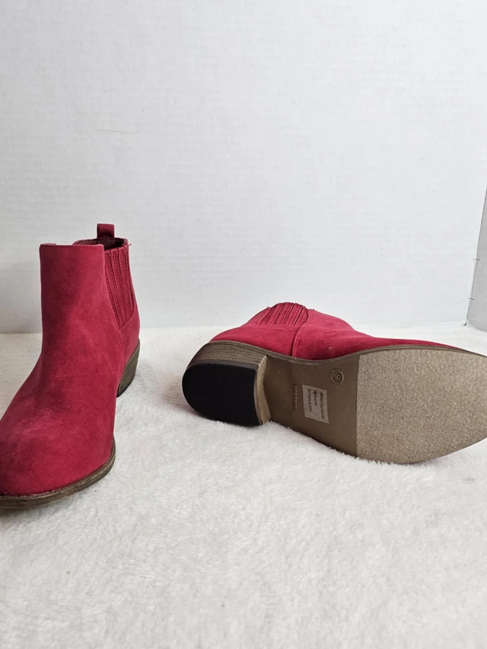 🖤JG Ramsey Women’s Red Ankle Boots Size 9 - Picture 4 of 14